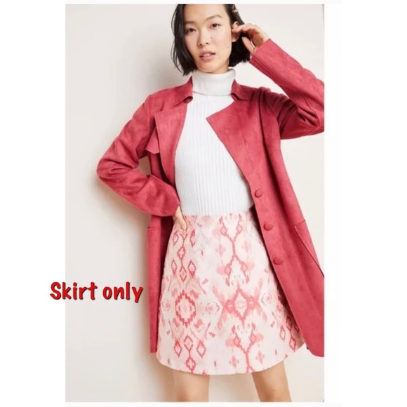 4x 👯‍♀️Host Pick⚡️Hutch (Anthropologie) Kasi Jacquard Mini Skirt - Picture 2 of 10